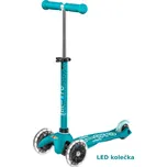 Koloběžka Mini Micro Deluxe Aqua LED