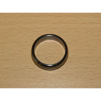 Drahý kámen Hematit - Prstýnek - průměr 18 mm - kp67