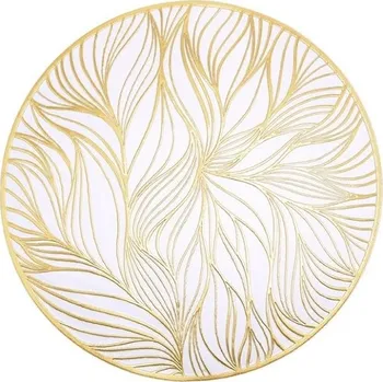 prostírání Zlaté prostírání na stůl, 38 cm - kulaté