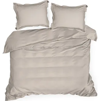 Povlečení Ložní povlečení Reina zdobené lemem z bavlny renforcé 220x200 cm, béžové