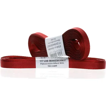 Stuha Stuha a.s. Dobruška Tmavě vínová 6 mm / svazek