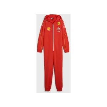 Dětský overall Dětský pyžamový overal Scuderia Ferrari s kapucí - 116 CM
