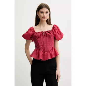 Dámská halenka Halenka Bardot ESRA 59889TB červená 33X, vel. M