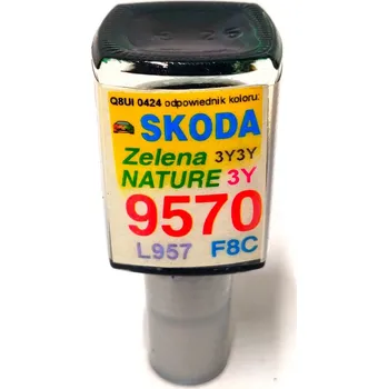Autolak ARASYSTEM Lakovací tužka 9570 Zelená Natur (Green Nature) Škoda Fabia, Octavia, Superb (2000 až 2006) 10ml