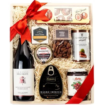 Dárkový potravinový koš Delikatesy.online - Dárkový balíček Gurmánský zážitek