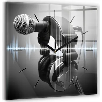 Hodiny Nástěnné hodiny Wallfluent černé 30 cm