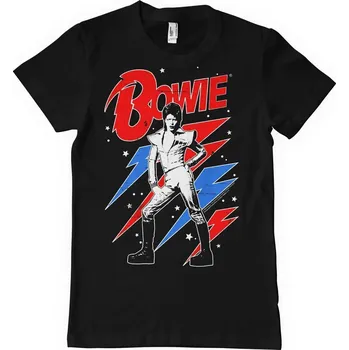 Pánské tričko David Bowie Tričko Lightning Bolt Unisex Black S