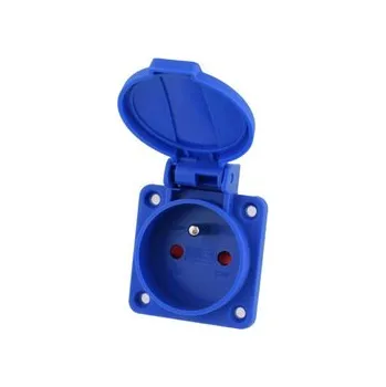 Elektrická zásuvka Zásuvka Z134F 230V/16A na panel IP54 s víčkem