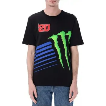 Pánské tričko Triko Fabio Quartararo Monster Energy Logo černé
