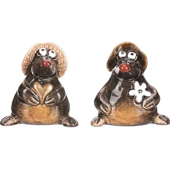 Vánoční dekorace Autronic Krtek keramický. Mix 2 druhů. Cena za 1ks KEK9511