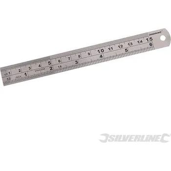 pravítka Silverline | Ocelové pravítko - 150mm MT65