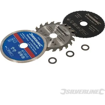 Pilový kotouč Silverline | Mini kotouče sada 3 ks průměr 85mm 15mm střed 604320