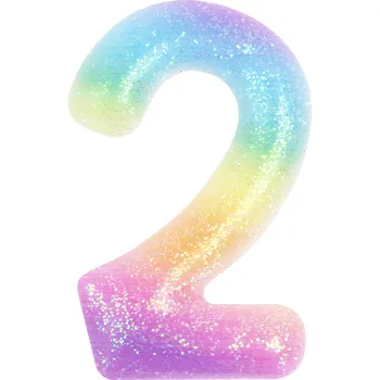 Dortová svíčka Narozeninová svíčka barevná číslo 2