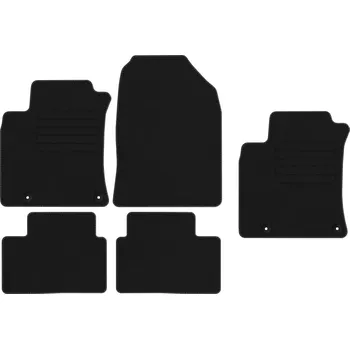 autokoberec Kobercové rohožky Edecor velurové 5 ks