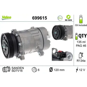 Kompresor klimatizace Kompresor, klimatizace POLCAR 9541KS-1