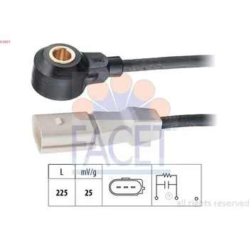 Autoelektrika Senzor klepání FACET 9.3037