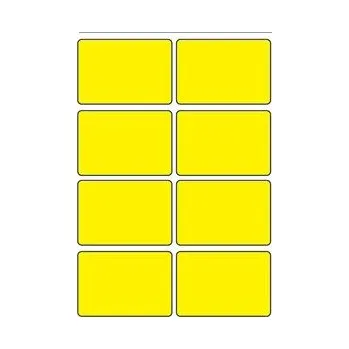 Samolepící etiketa Samolepicí etikety 48 x 33 mm, A6 (10 ks) reflexní žluté