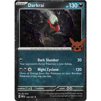 Sběratelská karetní hra Darkrai 136/197 - Trick or Trade 2024