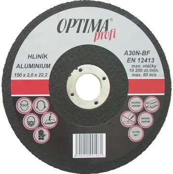 Řezný kotouč KRAFTWERKTOOLS Řezný kotouč na hliník PF OPTIMA Varianta: Řezný kotouč na hliník 115x1,6mm PF