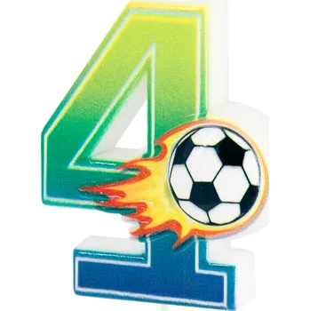 Dortová svíčka Svíčka na dort Fotbal číslo 4