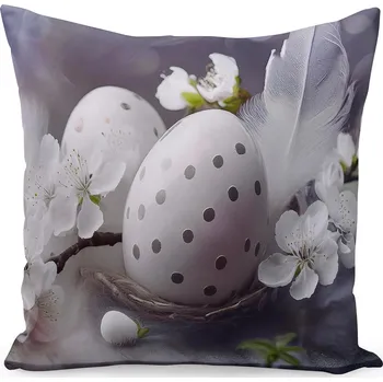 Polštář Velikonoční polštář EASTER EGGS I. 40x40 cm Mybesthome Varianta: Povlak na polštář s výplní, 40x40 cm