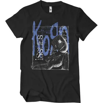 Pánské tričko Korn Issues Tracklist Black L Tričko