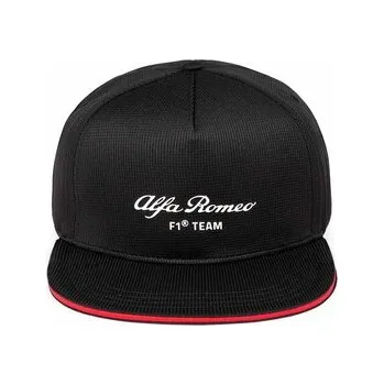 Kšiltovka Alfa Romeo F1 Team týmová kšiltovka s rovným kšiltem černá