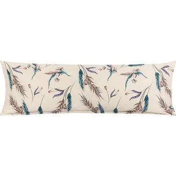 Povlak na polštářek POVLAK na relaxační polštář KREP Béžová,Modrá BX1001305 - 55x180 cm (povlak na zip) / 55x180 cm