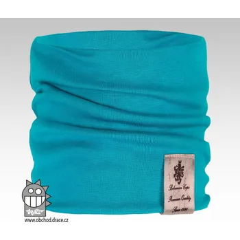 Nákrčník Dráče Bavlněný nákrčník Pastels vzor 09 tyrkysový Size: 2