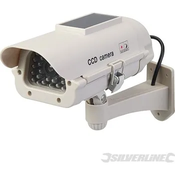 Atrapa kamery Silverline | Maketa kamery se solárním panelem a LED přisvětlením - Solar-Powered 614458