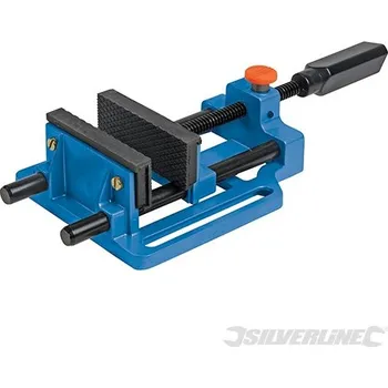 Silverline | Rychlouvolňovací vrtačkový svěrák - 100mm 380956