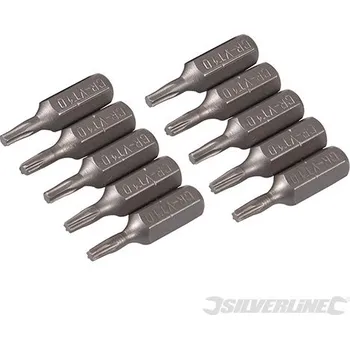 Bit Silverline | Hvězdicový bit, chrom-vanadiový - 10 kusů - T10 581689