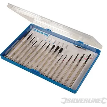 Šroubovák Silverline | Sada šperkařských šroubováků - 16 dílů - 16pce 633888