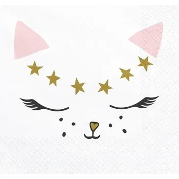 Papírový ubrousek Papírové ubrousky Kočka, 20 ks