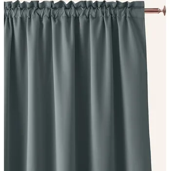 Závěs Závěs Aura 140x260 tmavě šedá - uchycení řasící páska