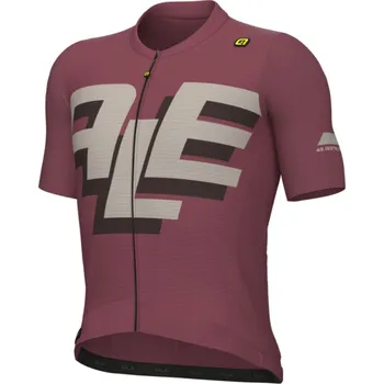 Cyklistika ALÉ Cyklistický dres s krátkým rukávem - PR-E SAUVAGE - růžová M