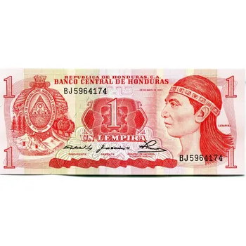 HONDURAS. 1 lempira 1980. Pi. 68a.