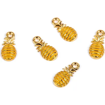 Přívěsek Výprodej - Přívěsek mini - žlutá, ananas - 5ks Varianta: 3 (79939) žlutá ananas, Balení: 5 ks