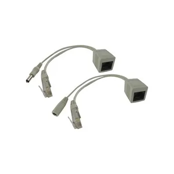 PoE RJ-45 2,1/5,5 mm kroucený napájecí adaptér