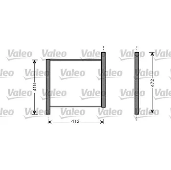 Chladič motoru Chladič, chlazení motoru VALEO 734848