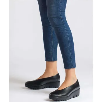 Dámské tričko Wonders dámské baleríny na platformě C-33100 Fly černé Velikost: 41