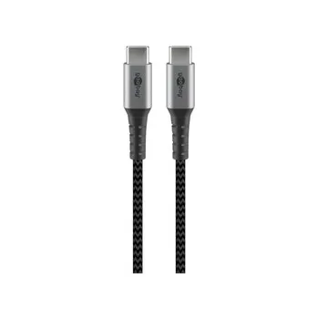 Datový kabel USB-C 2.0 480 Mb/s Goobay TEXTIL kabel 1m