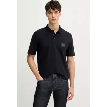 Bavlněné polo tričko Armani Exchange tmavomodrá barva, s aplikací, XM000356 AF12758 XM000356.AF12758 59X, vel. L