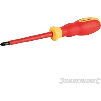 Šroubovák Silverline | VDE Soft-Grip Electricians Screwdriver Pozidriv - PZ2 x 100mm 511076