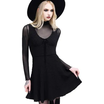 Dámské šaty šaty dámské KILLSTAR - Enchanted Fang - Black - M