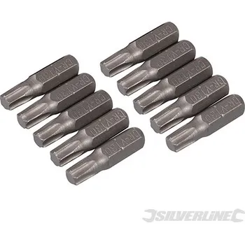 Bit Silverline | Hvězdicový bit, chrom-vanadiový - 10 kusů - T30 486941