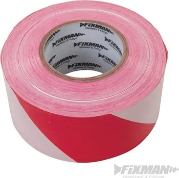 Výstražná páska FIXMAN | Vytyčovací výstražná páska - 70mm x 500m Red/White 194216