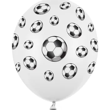 Balónek PartyDeco Balonek latex Fotbalový míč 30 cm, 1 ks