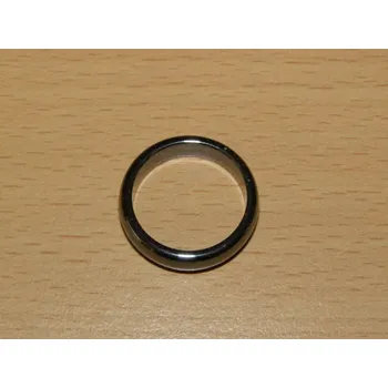 Drahý kámen Hematit - Prstýnek - průměr 18 mm - kp69
