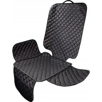 Ochrana pod autosedačku Agmi černá prošívaná s kapsami ISOFIX